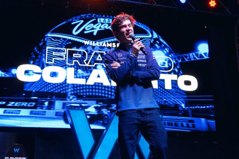 Franco Colapinto, con LA NACION: habló de la situación con la China Suárez, del accidente en Interlagos y de cuáles son las expectativas para el Gran Premio de Las Vegas