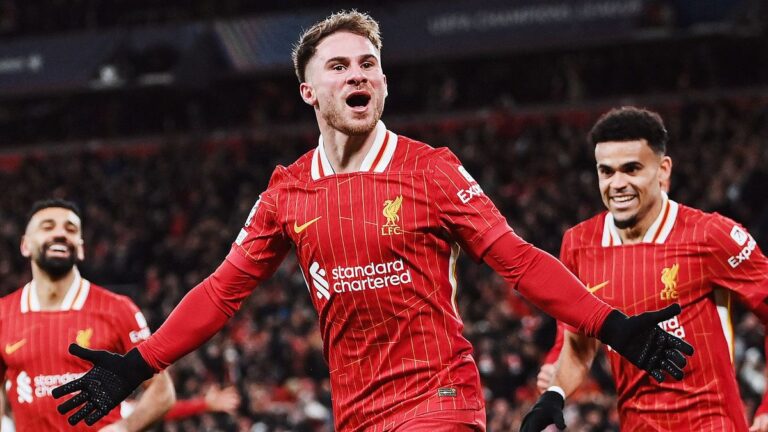 Liverpool, imparable en Champions: gol de Mac Allister y triunfo en duelo de titanes