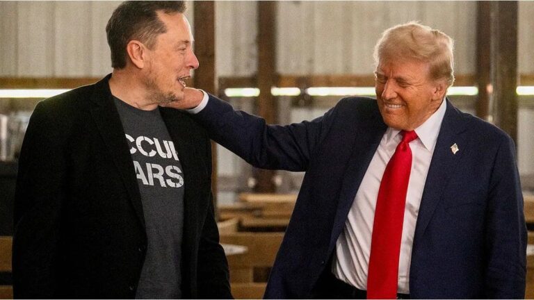 Donald Trump respaldó a Elon Musk tras el derrumbe de las acciones de Tesla
