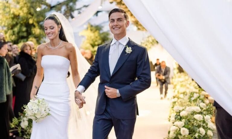 Oriana Sabatini y Paulo Dybala celebraron su primer aniversario de casados con fotos inéditas: La mejor…