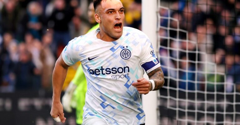 Lautaro Martínez le dio el triunfo al Inter con una definición top, es el máximo goleador de Italia e igualó una marca de Kane y Mbappé