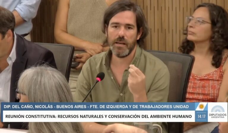 Diputados: Del Caño denunció reparto discrecional de comisiones y alertó por el avance contra el ambiente