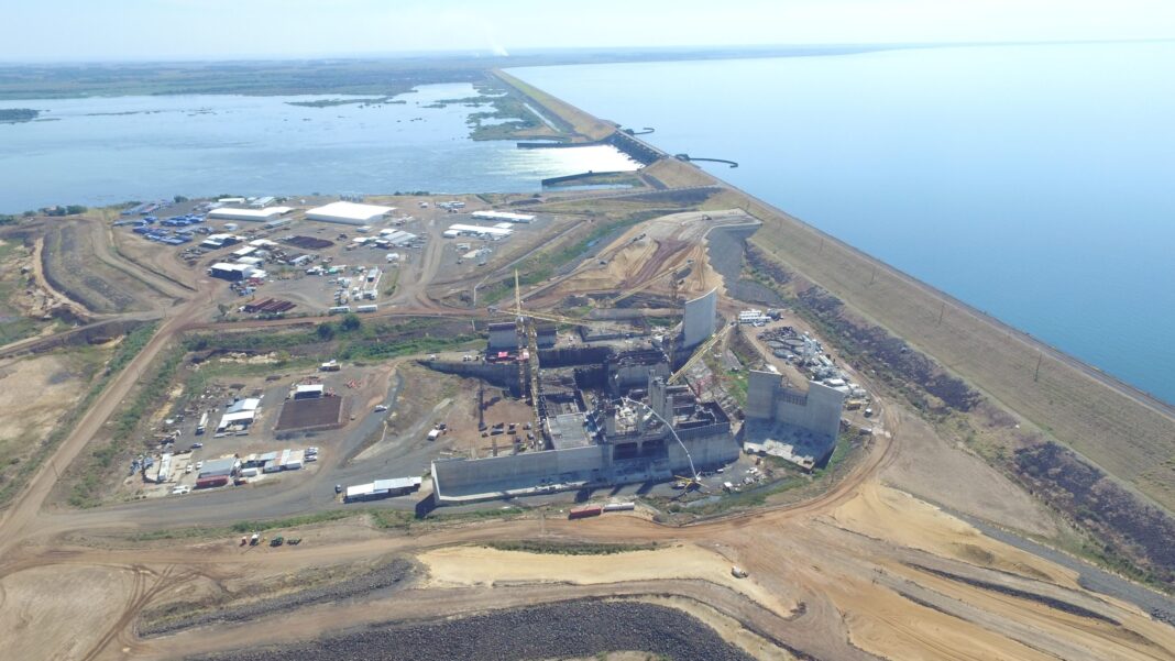 Obra de maquinización del brazo Aña Cuá en el Complejo Hidroeléctrico Yacyretá