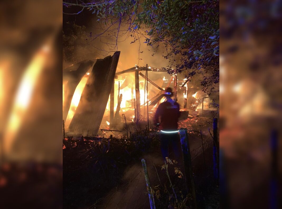 Incendio en vivienda de Santa Ana, Misiones