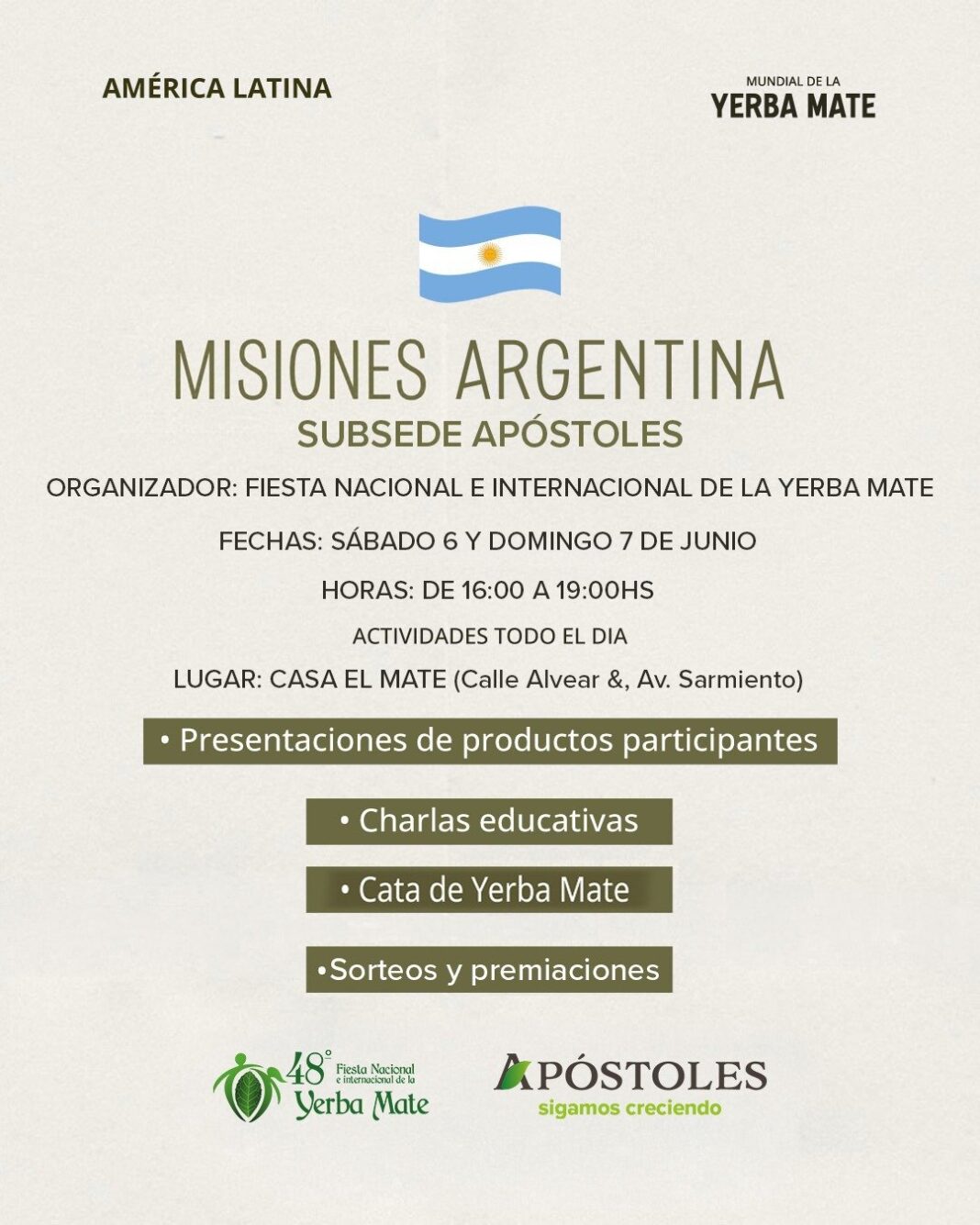 Casa del Mate en Apóstoles durante evento del Mundial de la Yerba Mate